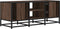 vidaXL - Tv-meubel - 100x35x41 - cm - bewerkt - hout - metaal - bruin - eikenkleur
