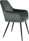 House Nordic Harbo Eetkamerstoel - Luxe Velvet - Groen (set van 2)