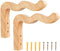 MiOYOOW Houten Plantenhaken - Wandhangers voor Bloempotten - Robuust en Natuurlijk Design - Naturel Hout (2 stuks)
