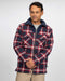 Life Line Peter Gevoerde Flanel Vest Heren Zwart/rood/wit Maat M