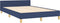 vidaXL - Bedframe - zonder - matras - 120x190 - cm - stof - blauw
