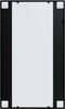 vidaXL - Wandspiegel - 100x60 - cm - metaal - zwart