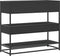 vidaXL - Wandtafel - 90x35x80 - cm - bewerkt - hout - zwart