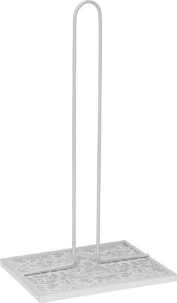 Houder voor keukenpapier Versa Damasco Metaal Staal Hout MDF 16,5 x 31 x 13 cm