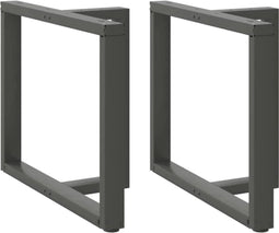 vidaXL - Eettafelpoten - 2 - st - T-vormig - 90x35x(72-73) - cm - staal - antraciet