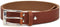 Timbelt Leren Unisex Riem - Riemstrook 3,5 cm breed - Casual Look - Echt Leer - Cognac - Riemmaat 105