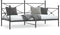 vidaXL - Slaapbank - zonder - matras - 100x200 - cm - staal - zwart