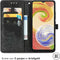 iMoshion Hoesje Geschikt voor Samsung Galaxy A04 Hoesje Met Pasjeshouder - iMoshion Mandala Bookcase - Zwart