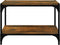 vidaXL - Tv-meubel - 60x33x41 - cm - bewerkt - hout - en - staal - gerookt - eikenkleur