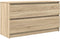 vidaXL - Tv-meubel - 100x35x54 - cm - bewerkt - hout - sonoma - eikenkleurig