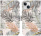 iMoshion Hoesje Geschikt voor iPhone 15 Hoesje - iMoshion Design Softcase Bookcase - Wit / Glamour Botanic