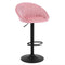 WOLTU BH428rs-1 - Barkruk - hoogte verstelbaar draaibaar - velvet roze - max 150