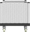 vidaXL - Plantenbak - met - wielen - 80x50x54 - cm - polypropeen - wit