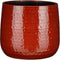 Mica Decorations Floyd Bloempot - 28x28x23 cm - Keramiek - Donkerrood
