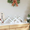 Kerst Kaars Brug 3 pcs Wit 39.5 x 5 x 29 cm Massief grenenhout