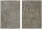 Wanddecoratie Home ESPRIT Gouden Modern 67,5 x 2,5 x 97 cm (2 Stuks)
