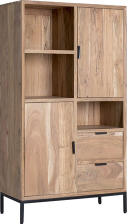 Livingfurn - Kabinetkast Oslo - 40x86x135 - Acasiahout - Bruin