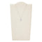 Fossil JFS00502040 - Dames Ketting - Sterling zilver met parelmoer en zirkonia - 45,7 cm