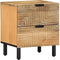 vidaXL - Nachtkastjes - 2 - st - 40x33x46 - cm - massief - mangohout - bruin