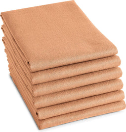 DDDDD - Theedoek - 60x65 cm - Pastel Perzik - Set van 6 stuks