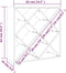 vidaXL - Wijnkast - 62x25x62 - cm - massief - grenenhout - wit