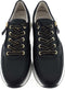 Gabor 86.448 - Lage Sneakers - Rits en vetersluiting - Zwart (40.5)