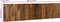 vidaXL - Hoofdbord - 200 - cm - massief - gerecycled - hout - meerkleurig