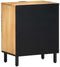 vidaXL - Nachtkastje - 50x33x60 - cm - massief - mangohout - bruin