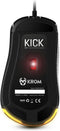 Krom Kick - Ergonomische Muis - 6200 DPI - Zwart