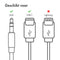imoshion USB-C naar AUX Kabel - 1 meter - 3.5mm Audio Kabel - Wit