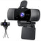 Nince Webcam - Full HD 1080P - USB Webcam - Ingebouwde Microfoon - Zwart
