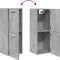 vidaXL - Badkamerwandkast - 30x30x80 - cm - bewerkt - hout - betongrijs