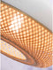 GOOD&MOJO Hanglamp Mekong - Wit/Bamboe - Plat - Ø40cm - Scandinavisch,Bohemian - Hanglampen Eetkamer, Slaapkamer, Woonkamer