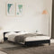 vidaXL - Bedframe - zonder - matras - 120x190 - cm - fluweel - zwart