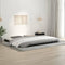 vidaXL - Bedframe - massief - grenenhout - zwart - 200x200 - cm