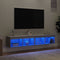vidaXL - Tv-meubels - met - LED-verlichting - 2 - st - 80x30x30 - cm - grijs - sonoma