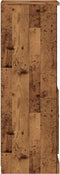 vidaXL - Hoge - kast - 36x35,5x103,5 - cm - bewerkt - hout - oud - houtkleurig