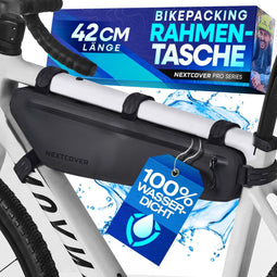 Nextcover Bikepacking - Fiets frame tas 42 cm - 100% waterdicht AquaShield TPU - down tube tas