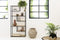 LIFA LIVING Open Wandkast - Opbergkast - Boekenkast - Industrieel - Zwart - Hout & Metaal - 82 x 34
