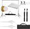 vidaXL - Fotostudioset - met - verlichtingsset, - achtergrond - en - reflector