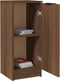vidaXL - Dressoir - 30x30x70 - cm - bewerkt - hout - bruin - eikenkleur