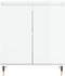 vidaXL - Dressoir - 60x35x70 - cm - bewerkt - hout - hoogglans - wit