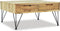 vidaXL - Salontafel - 80x80x40 - cm - massief - teakhout