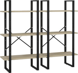 vidaXL - Opbergrek - 60x30x210 - cm - bewerkt - hout - sonoma - eikenkleurig