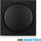 ION industries centraalplaat dimmerknop enkelvoudig - V1/J1 mat zwart (20.300.316)