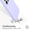 Accezz iPhone 14 Pro - Liquid Silicone Backcover met MagSafe - Schokabsorberend - Paars