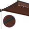 vidaXL - Luifel - handmatig - uittrekbaar - 400x300 - cm - bruin