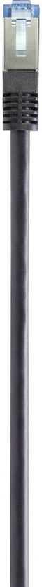Renkforce RF-4673684 RJ45 Netwerkkabel, patchkabel CAT 6A S/FTP 3.00 m Zwart UV-bestendig 1 stuk(s)