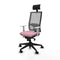 Bureaustoel met hoofdsteun Piqueras y Crespo 4B066N1 Roze