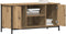 vidaXL - TV-kast - Artisan - Eiken - 100x40x50 - cm - Bewerkt - Hout - en - Staal